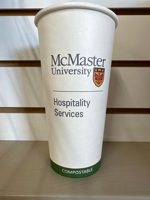 CUP PAPER HOT 20OZ, COMPOSTABLE PRINTED